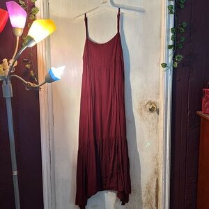 Burgandy Maxi dress
